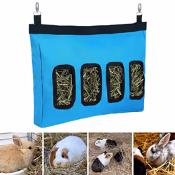 Rabbit Feeding Bag|Large 28*46*4 Rabbit Hay Bag-Blue