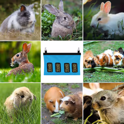 Rabbit Feeding Bag|Large 28*46*4 Rabbit Hay Bag-Blue
