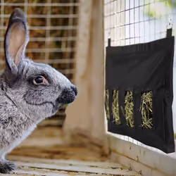 Rabbit Feeding Bag|Large 28*46*4 Rabbit Hay Bag-Black