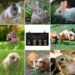 Rabbit Feeding Bag|Large 28*46*4 Rabbit Hay Bag-Black