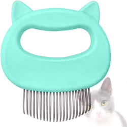 Soft Dog Grooming Tool Brush For Dogs And Cats, Removes Loose Undercoat, Mats Tangled Hair Slicker Brushpet Comb - Green