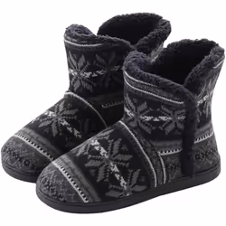 Women'S Slippers For Men Cabin Slippers Tall Cabin Boots Non-Slip Winter Slippers With