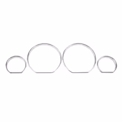 4pcs Dashboard Decoration Frame Auto Car Front Styling Cover for E46