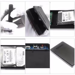 SATA SSD Enclosure Hard Drive Case 10Gbps Speed for 2.5 Inch SSD (USB3.1) - USB2.0