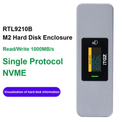 M.2 NVMe External Hard Drive Case 10Gbps M.2 SSD Enclosure M-key for Laptop - NVME protocol