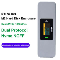 M.2 NVMe External Hard Drive Case 10Gbps M.2 SSD Enclosure M-key for Laptop - dual agreement