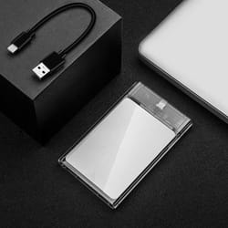 2.5inch SSD Case SATA To USB3.1 8TB SSD HDD Hard Disk Box (Transparent) - Transparent