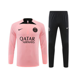 2022-23 PSG Player Edition Football Training Suit Long Sleeve Tracksuit Pink - L