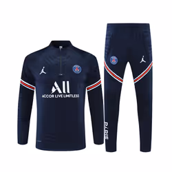 2021-22 PSG Football Training Suit Player Edition Long Sleeve Tracksuit Royal Blue - M