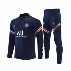 2021-22 PSG Football Training Suit Player Edition Long Sleeve Tracksuit Royal Blue - M