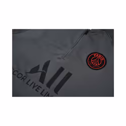 2021-22 PSG Football Training Suit Long Sleeve Red Label Tracksuit Dark Gray - S