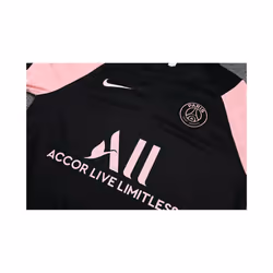 2021-22 PSG Football Training Suit Long Sleeve Tracksuit Black/Pink - XL
