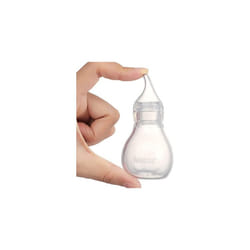 haakaa Silicone Nasal Aspirator Baby| Safe Baby Nose Cleaner| Easy-Squeeze Nose & Ear Bulb Syringe, Baby Nose unblocker, 0m+ Newborn,Toddler