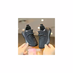 Kids Trainers Boys Girls Running Children Sports Shoes School Sneakers - Black 2, UK 10.5 Kids=EU 29