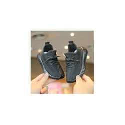 Kids Trainers Boys Girls Running Children Sports Shoes School Sneakers - Black 2, UK 9 Kids=EU 27