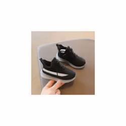 Kids Trainers Boys Girls Running Children Sports Shoes School Sneakers - Black, UK 13 Kids=EUR 32