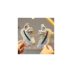 Kids Trainers Boys Girls Running Children Sports Shoes School Sneakers - Grey Brown, UK 7.5 Infant=EU 25