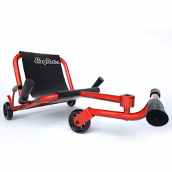 Ezy Roller Classic Kids Snake Drive No Pedal Adjustable Steel Frame Trike Kart - Red
