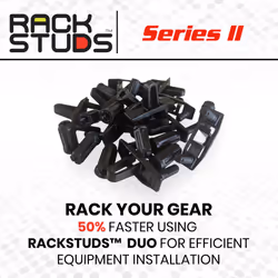 Rackstuds - DUO50 1RU Series II Rack Mount Solution - Cage Nut & Screw Alternative  Safest Server Rack Solution  Hardware Nuts  50-Pack Universal