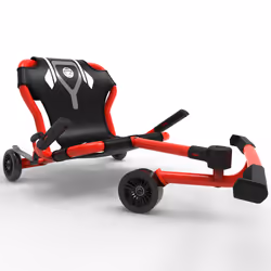 EzyRoller Classic X, 4 yr(s), 3 wheel(s), Polyurethane, Steel, Black, Red