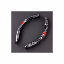 Car Steering Wheel Cover Carbon Black Fiber For Audi A3 A4 A5 A6 A7 A8 - For A4