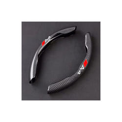 Car Steering Wheel Cover Carbon Black Fiber For Audi A3 A4 A5 A6 A7 A8 - For A4