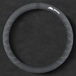 For Suzuki Jimny jb74 jb43 Suede Car Steering Wheel Cover Anti-Slip Auto - Logo-Letter