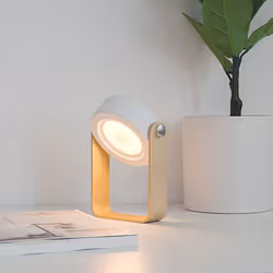 Portable Foldable USB Rechargeable Dimmable LED Lantern Night Light Table Lamp - Grey