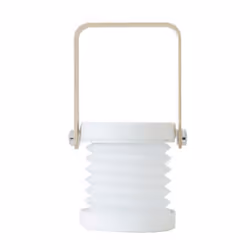 Portable Foldable USB Rechargeable Dimmable LED Lantern Night Light Table Lamp - White