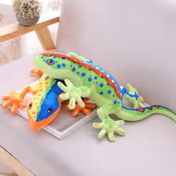 Lifelike Gecko Reptile Animal Plush Stuffed Doll Soft Bed Decor Trick Toy Gift