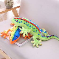 Lifelike Gecko Reptile Animal Plush Stuffed Doll Soft Bed Decor Trick Toy Gift