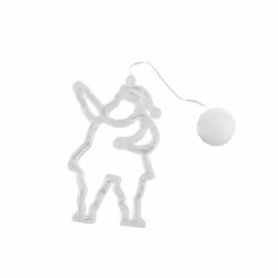 Christmas LED Star Bell Snowman Santa Suction Cup Fairy Light Home Window Decor - 3