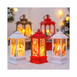 Christmas Lantern Light Merry Christmas Decorations for Navidad Christmas Tree Ornaments Xmas New Year