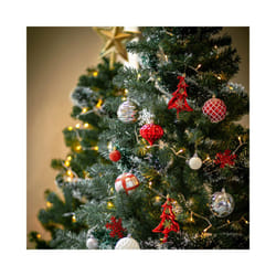 50PCS christmas decorations supplies Christmas Ball Ornaments Xmas Tree Decorations Home Party Decor New Year - SET, D Brown