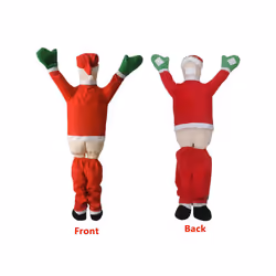 New Velvet Santa Claus Wall Climbing Decoration Clothes Hanging Gifts Holiday Gifts Christmas Things To Decorate The House