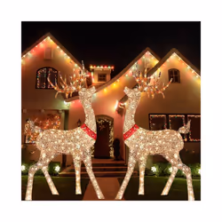 Lighted Christmas Reindeer Water Resistant Bright And Festive Holiday Decoration For Home Glowing Reindeer Outdoor Yard Ornam ...