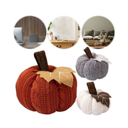 Handmade Knitted Pumpkins Home Office Table Decor Festival Crafts Christmas Halloween Indoor Outdoor Party Decoration