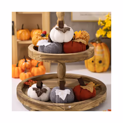Handmade Knitted Pumpkins Home Office Table Decor Festival Crafts Christmas Halloween Indoor Outdoor Party Decoration