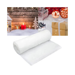 Artificial Snow Blanket Cotton Christmas Fake Snow Decoration for Christmas Snowflakes Holiday Decor Winter Village Display Gift