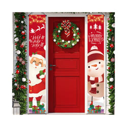 Christmas Santa Claus Door Banner Christmas Decoration For Home Merry Cristmas Ornaments Noel Navidad Natal New Year