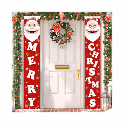 Christmas Santa Claus Door Banner Christmas Decoration For Home Merry Cristmas Ornaments Noel Navidad Natal New Year
