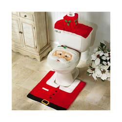 New Cute Christmas Toilet Seat Covers Creative Santa Claus Bathroom Mat Xmas Supplies for Home New Year Navidad Gift Decor