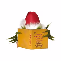 Christmas Tree Topper Checkered Funny Grinch Plush Doll Decoration Christmas Tree Ornament Holiday Gift