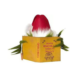 Christmas Tree Topper Checkered Funny Grinch Plush Doll Decoration Christmas Tree Ornament Holiday Gift