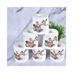 Christmas Santa Claus Bath Toilet Roll Paper Merry Christmas Decoration for Home Xmas Decor Navidad Natal New Year Gift