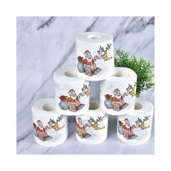 Christmas Santa Claus Bath Toilet Roll Paper Merry Christmas Decoration for Home Xmas Decor Navidad Natal New Year Gift