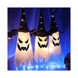 New Halloween Horror Atmosphere Creative Hanging Decorations Haunted House Scene Decoration LED Lights Ghost