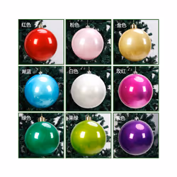 Red Christmas Balls for Home Decoration, Big Ornament Ball, Large Ball, - 12cm 2pcs, Pink