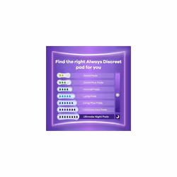Always Discreet Incontinence Pads Women Long Plus 16 Count, Incontinence Products