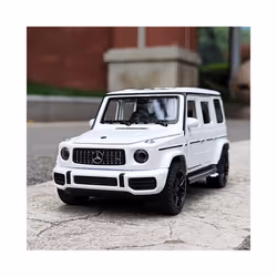 1:32 Benz G63 SUV Alloy Car Model Diecasts Metal Off-road Vehicles Car Model Simulation Sound and Light Collection kids Toy Gift Toy Cars - Black